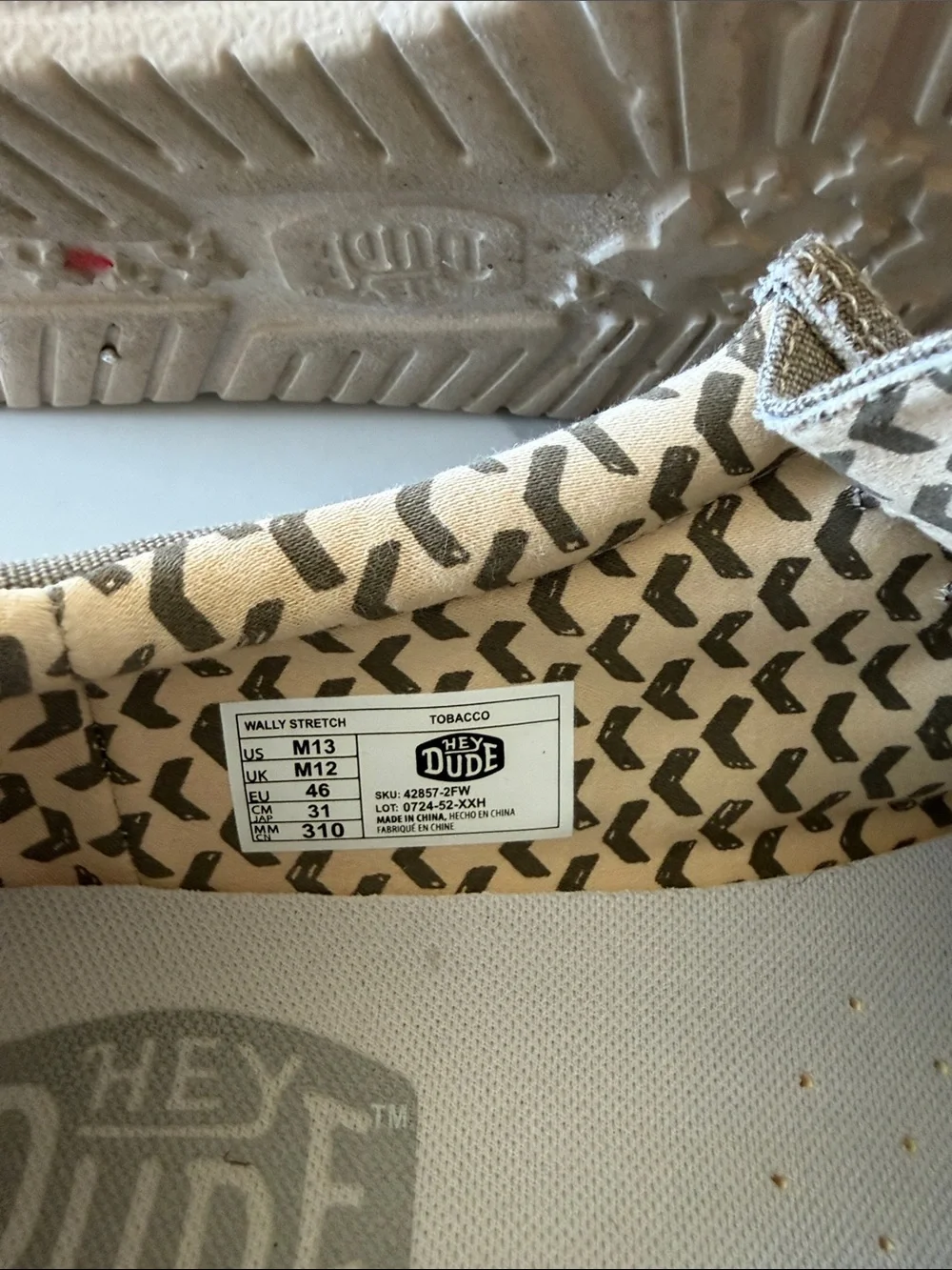 Hey Dude Brown Canvas Slip-On Loafers